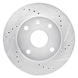 R1 Concepts® - eLINE™ Drilled and Slotted 1-Piece Front Passenger Side Brake Rotor