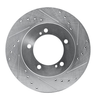 R1 Concepts® - eLINE™ Drilled and Slotted 1-Piece Front Passenger Side Brake Rotor