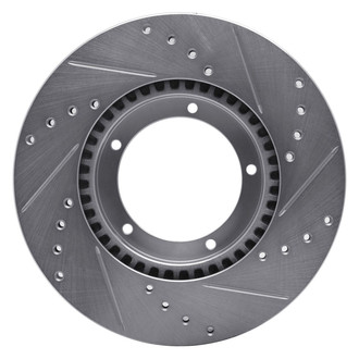 R1 Concepts® - eLINE™ Drilled and Slotted 1-Piece Front Driver Side Brake Rotor