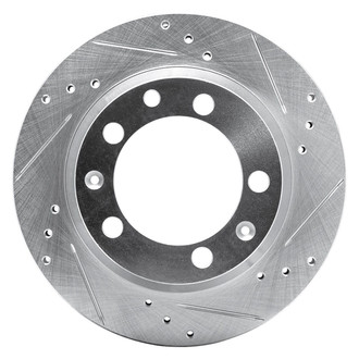 R1 Concepts® - eLINE™ Drilled and Slotted 1-Piece Rear Passenger Side Brake Rotor