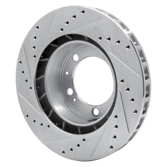 R1 Concepts® - eLINE™ Drilled and Slotted 1-Piece Front Driver Side Brake Rotor