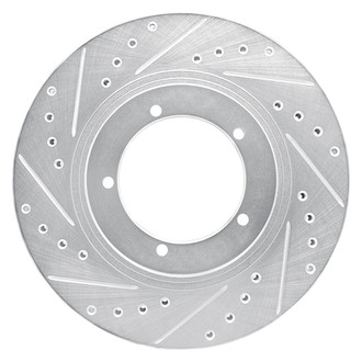 R1 Concepts® - eLINE™ Drilled and Slotted 1-Piece Front Driver Side Brake Rotor