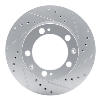 R1 Concepts® - eLINE™ Drilled and Slotted 1-Piece Front Passenger Side Brake Rotor