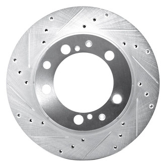 R1 Concepts® - eLINE™ Drilled and Slotted 1-Piece Rear Driver Side Brake Rotor