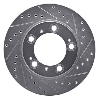 R1 Concepts® - eLINE™ Drilled and Slotted 1-Piece Rear Passenger Side Brake Rotor