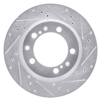 R1 Concepts® - eLINE™ Drilled and Slotted 1-Piece Rear Passenger Side Brake Rotor