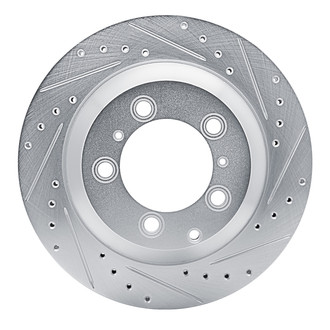 R1 Concepts® - eLINE™ Drilled and Slotted 1-Piece Rear Passenger Side Brake Rotor