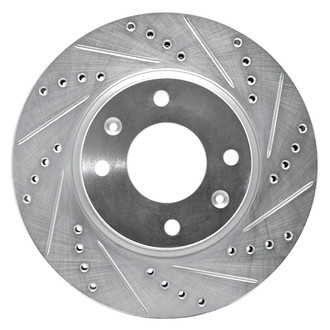R1 Concepts® - eLINE™ Drilled and Slotted 1-Piece Front Passenger Side Brake Rotor