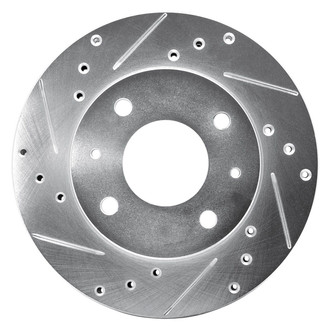 R1 Concepts® - eLINE™ Drilled and Slotted 1-Piece Front Driver Side Brake Rotor