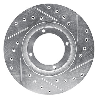 R1 Concepts® - eLINE™ Drilled and Slotted 1-Piece Front Driver Side Brake Rotor