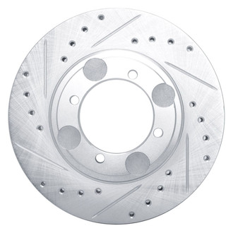 R1 Concepts® - eLINE™ Drilled and Slotted 1-Piece Front Driver Side Brake Rotor