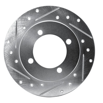 R1 Concepts® - eLINE™ Drilled and Slotted 1-Piece Rear Driver Side Brake Rotor