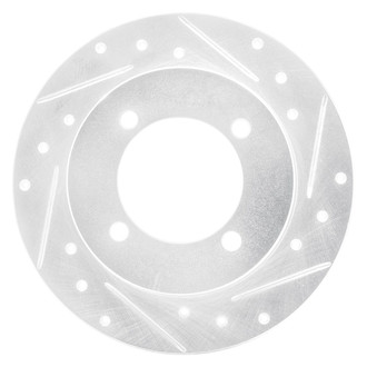 R1 Concepts® - eLINE™ Drilled and Slotted 1-Piece Rear Passenger Side Brake Rotor