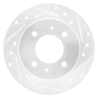 R1 Concepts® - eLINE™ Drilled and Slotted 1-Piece Rear Passenger Side Brake Rotor