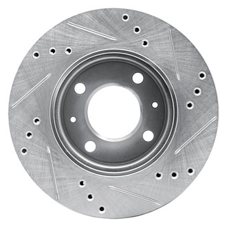 R1 Concepts® - eLINE™ Drilled and Slotted 1-Piece Front Driver Side Brake Rotor