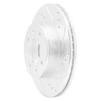 R1 Concepts® - eLINE™ Drilled and Slotted 1-Piece Front Passenger Side Brake Rotor