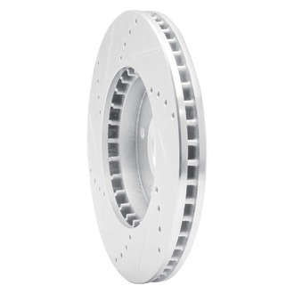 R1 Concepts® - eLINE™ Drilled and Slotted 1-Piece Front Passenger Side Brake Rotor