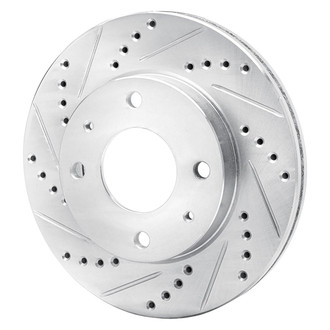 R1 Concepts® - eLINE™ Drilled and Slotted 1-Piece Front Driver Side Brake Rotor