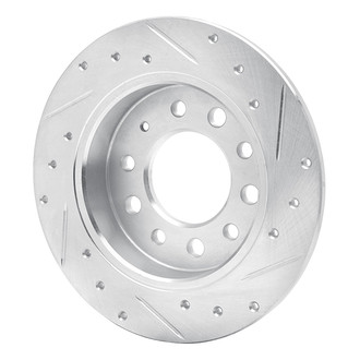 R1 Concepts® - eLINE™ Drilled and Slotted 1-Piece Rear Driver Side Brake Rotor
