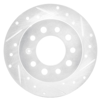 R1 Concepts® - eLINE™ Drilled and Slotted 1-Piece Rear Passenger Side Brake Rotor