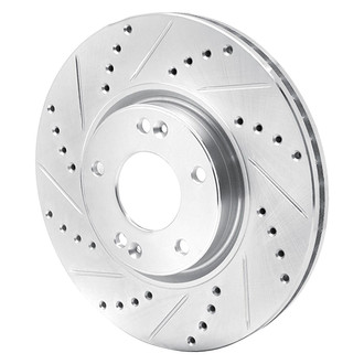 R1 Concepts® - eLINE™ Drilled and Slotted 1-Piece Front Driver Side Brake Rotor