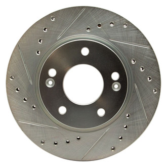 R1 Concepts® - eLINE™ Drilled and Slotted 1-Piece Front Driver Side Brake Rotor