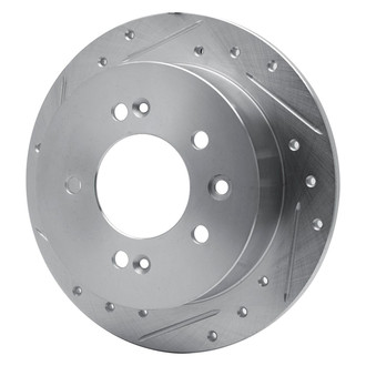 R1 Concepts® - eLINE™ Drilled and Slotted 1-Piece Rear Driver Side Brake Rotor