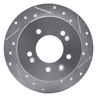 R1 Concepts® - eLINE™ Drilled and Slotted 1-Piece Rear Passenger Side Brake Rotor
