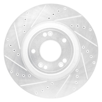 R1 Concepts® - eLINE™ Drilled and Slotted 1-Piece Front Driver Side Brake Rotor