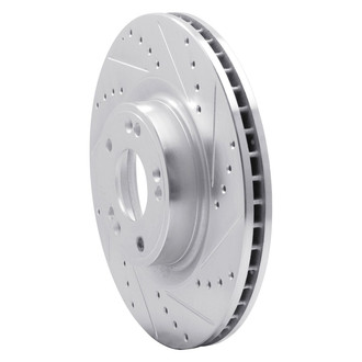 R1 Concepts® - eLINE™ Drilled and Slotted 1-Piece Front Passenger Side Brake Rotor