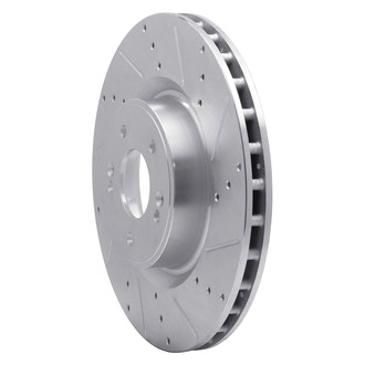 R1 Concepts® - eLINE™ Drilled and Slotted 1-Piece Front Passenger Side Brake Rotor