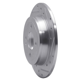R1 Concepts® - eLINE™ Drilled and Slotted 1-Piece Rear Passenger Side Brake Rotor