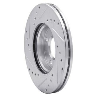 R1 Concepts® - eLINE™ Drilled and Slotted 1-Piece Front Passenger Side Brake Rotor