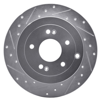 R1 Concepts® - eLINE™ Drilled and Slotted 1-Piece Rear Driver Side Brake Rotor