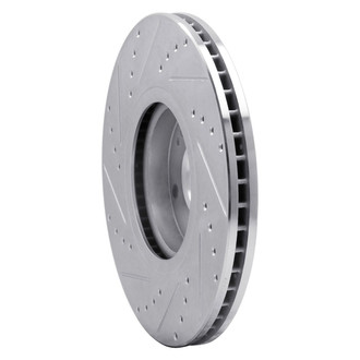 R1 Concepts® - eLINE™ Drilled and Slotted 1-Piece Front Passenger Side Brake Rotor