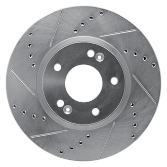 R1 Concepts® - eLINE™ Drilled and Slotted 1-Piece Rear Driver Side Brake Rotor