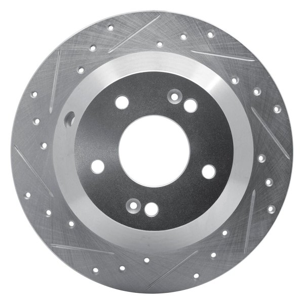 R1 Concepts® - eLINE™ Drilled and Slotted 1-Piece Rear Brake Rotor