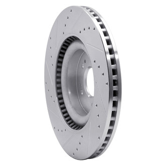 R1 Concepts® - eLINE™ Drilled and Slotted 1-Piece Front Passenger Side Brake Rotor