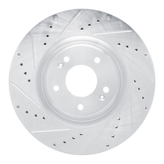 R1 Concepts® - eLINE™ Drilled and Slotted 1-Piece Front Driver Side Brake Rotor