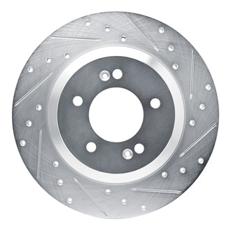 R1 Concepts® - eLINE™ Drilled and Slotted 1-Piece Rear Passenger Side Brake Rotor