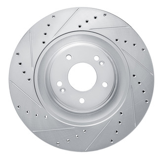 R1 Concepts® - eLINE™ Drilled and Slotted 1-Piece Front Driver Side Brake Rotor