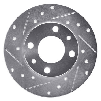 R1 Concepts® - eLINE™ Drilled and Slotted 1-Piece Front Driver Side Brake Rotor