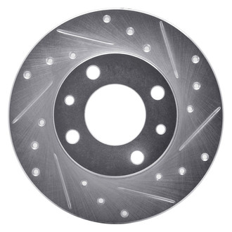R1 Concepts® - eLINE™ Drilled and Slotted 1-Piece Rear Passenger Side Brake Rotor