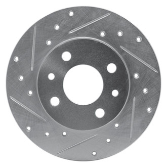 R1 Concepts® - eLINE™ Drilled and Slotted 1-Piece Rear Driver Side Brake Rotor