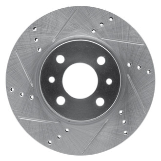 R1 Concepts® - eLINE™ Drilled and Slotted 1-Piece Front Driver Side Brake Rotor