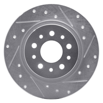 R1 Concepts® - eLINE™ Drilled and Slotted 1-Piece Rear Passenger Side Brake Rotor