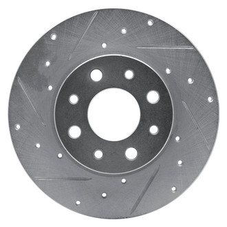 R1 Concepts® - eLINE™ Drilled and Slotted 1-Piece Rear Driver Side Brake Rotor