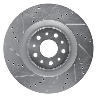 R1 Concepts® - eLINE™ Drilled and Slotted 1-Piece Front Driver Side Brake Rotor