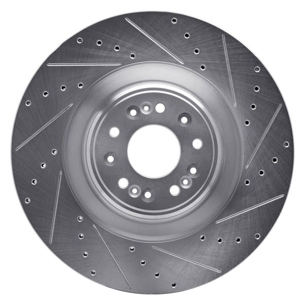 R1 Concepts® - eLINE™ Drilled and Slotted 1-Piece Front Brake Rotor