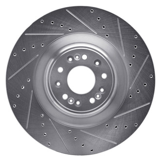 R1 Concepts® - eLINE™ Drilled and Slotted 1-Piece Front Passenger Side Brake Rotor